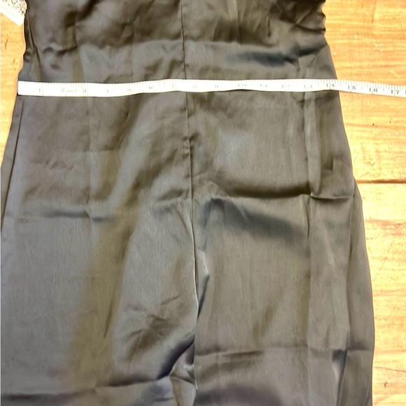 Sage the Label, Black Satin V-Neck, Wide-Leg Jumpsuit, So Versatile,EUC, Size XS - Picture 11 of 15